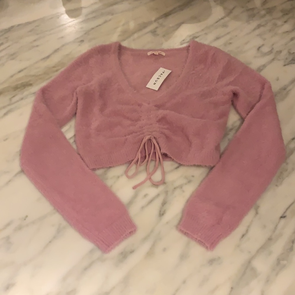NWT LOTTIE MOSS PACSUN FUZZY LONGSLEEVE